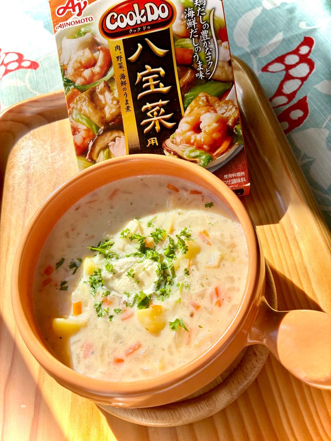 CookDo®️八宝菜用でクラムチャウダー | 味のもト～ク