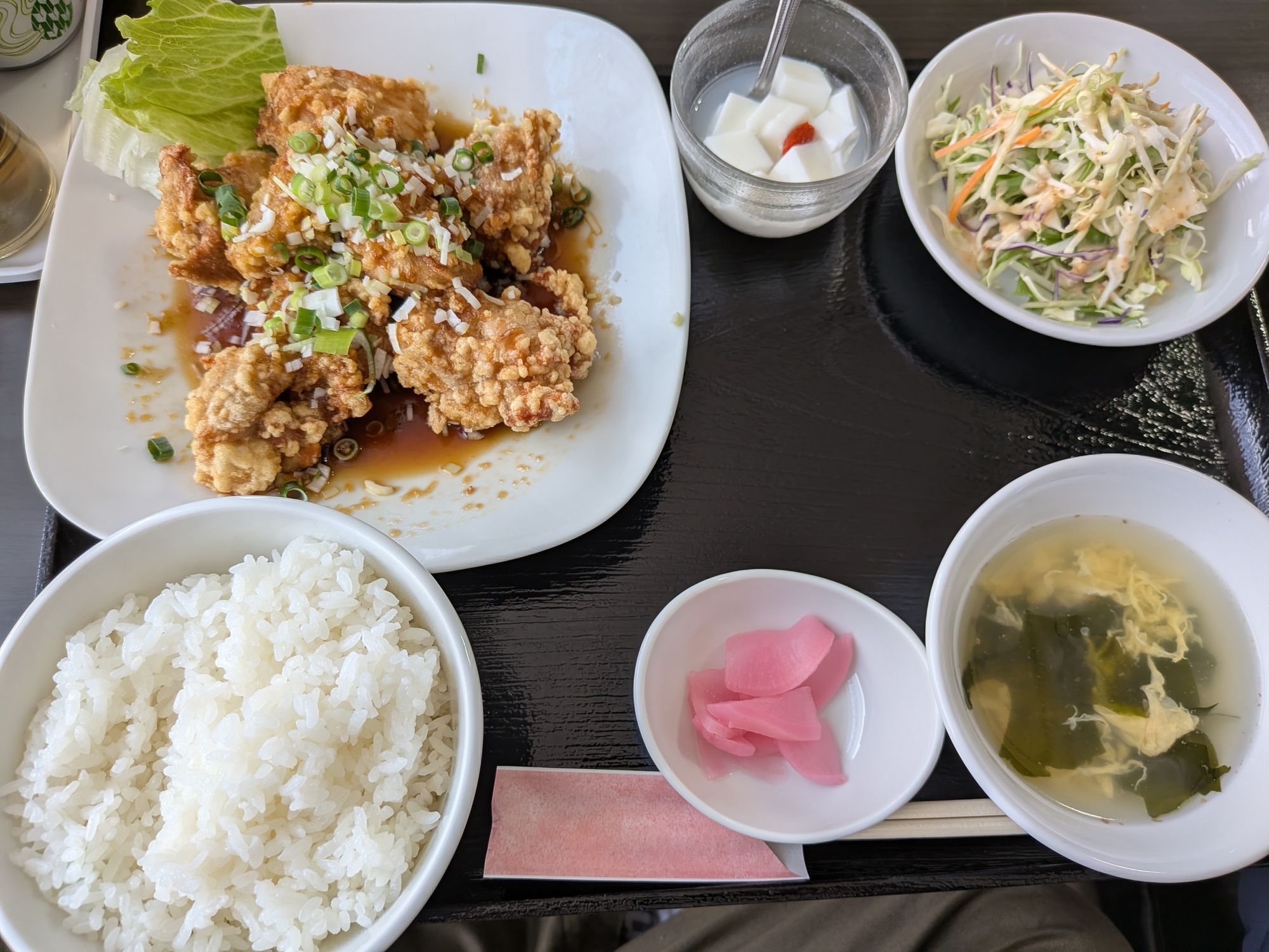 油淋鶏定食20000 油淋鶏の定食 ¥1,000