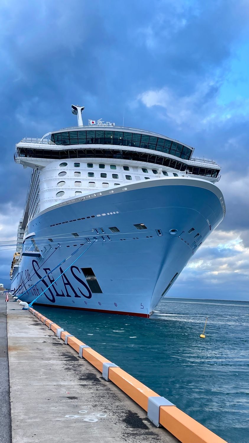 青森市沖館埠頭に超大型の🛳️豪華客船寄港✨ | 青森びいき