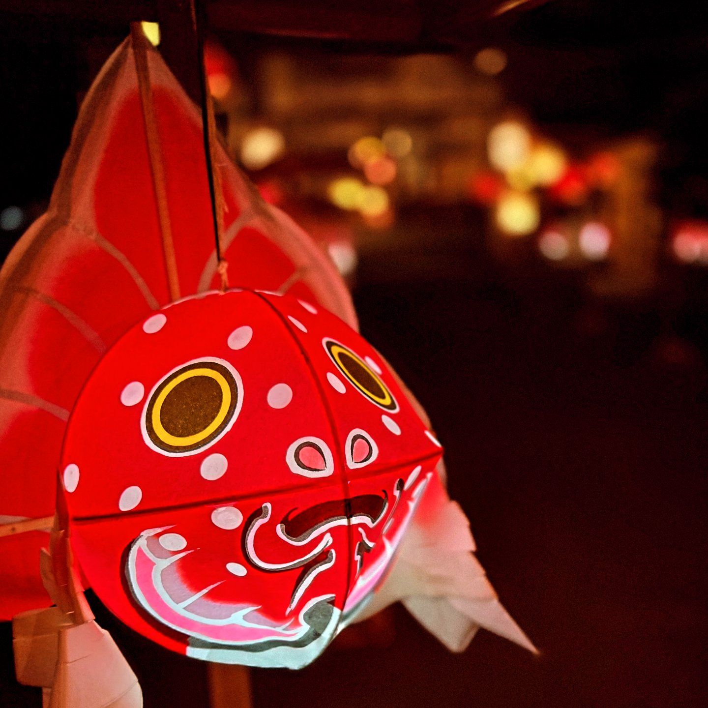 激レアねことうさぎ灯月町宵まつりパネル生地 金魚ねぶたが夜空を彩る！廣田神社「献灯祭」幻想的な灯りを見に行こう