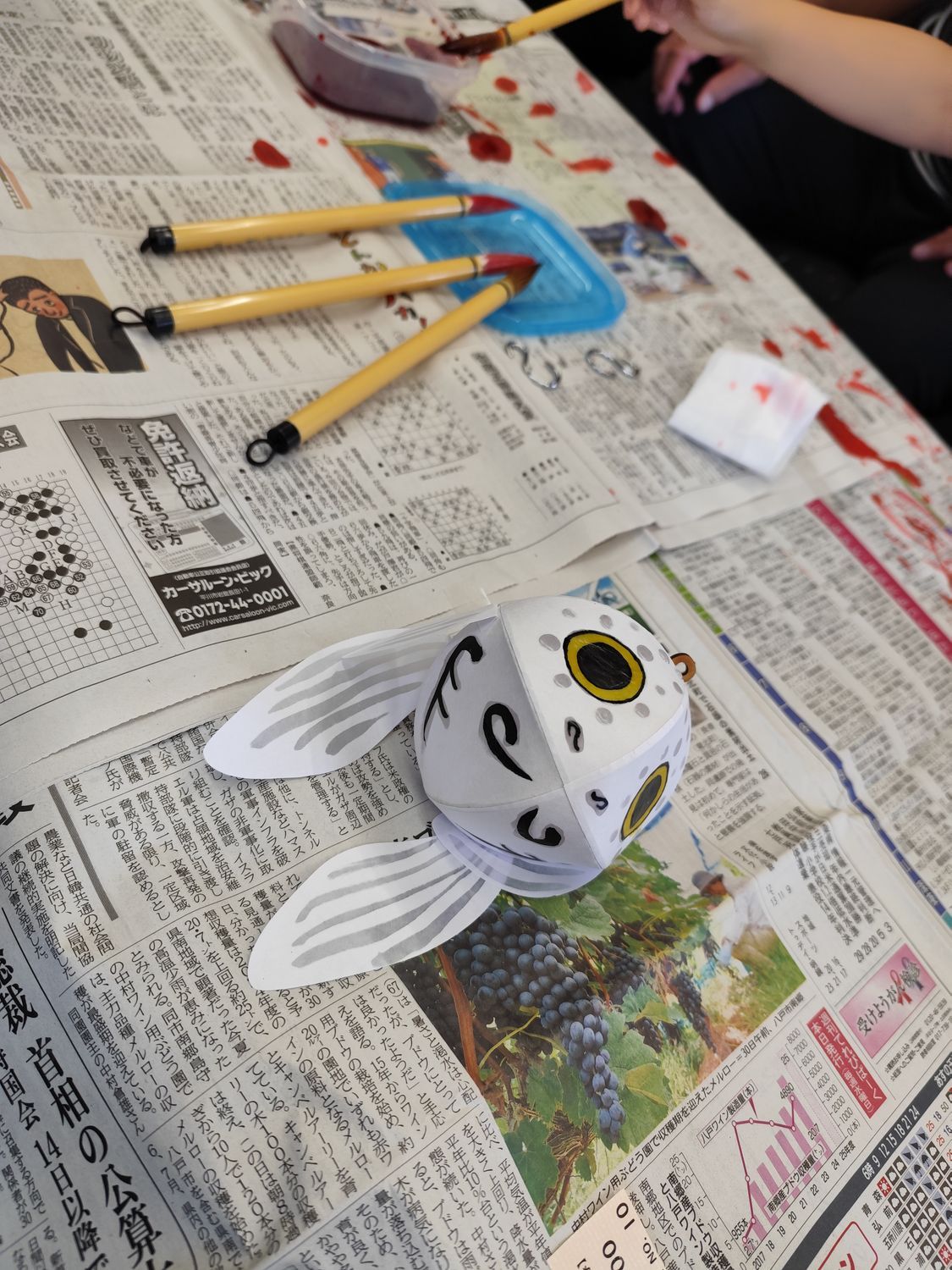 弘南鉄道まつり①】金魚ねぷた色付け体験 | 青森びいき