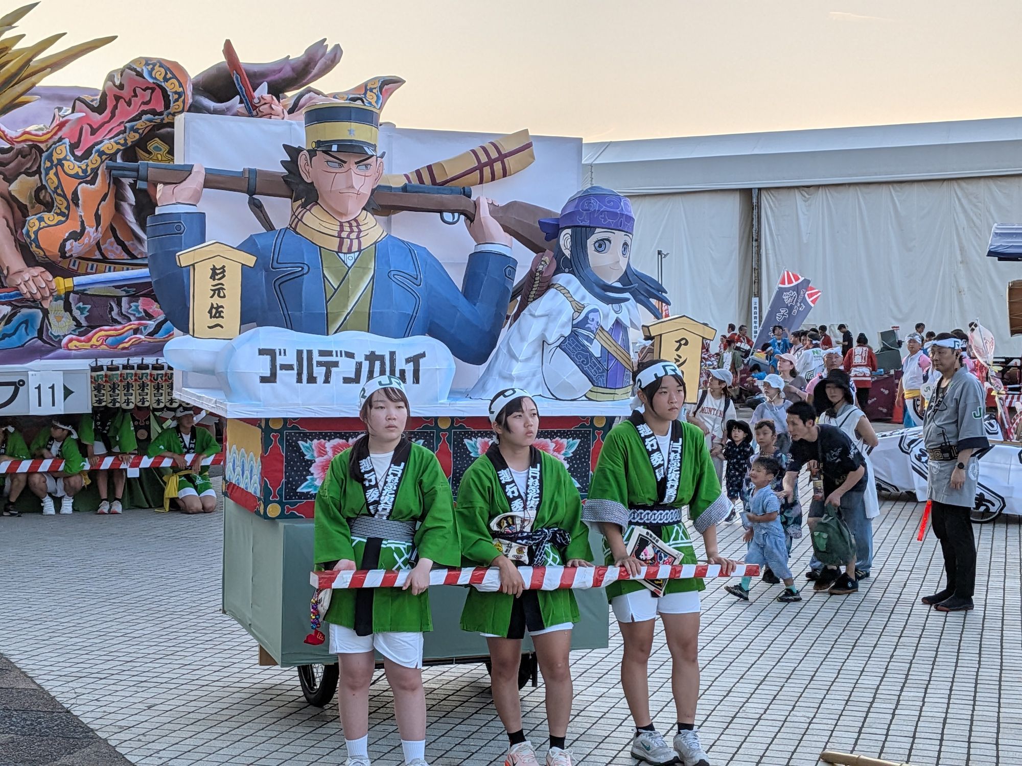 ねぶた祭り時期にアスパムにて、ゴールデンカムイ。竹浪比呂央先生と