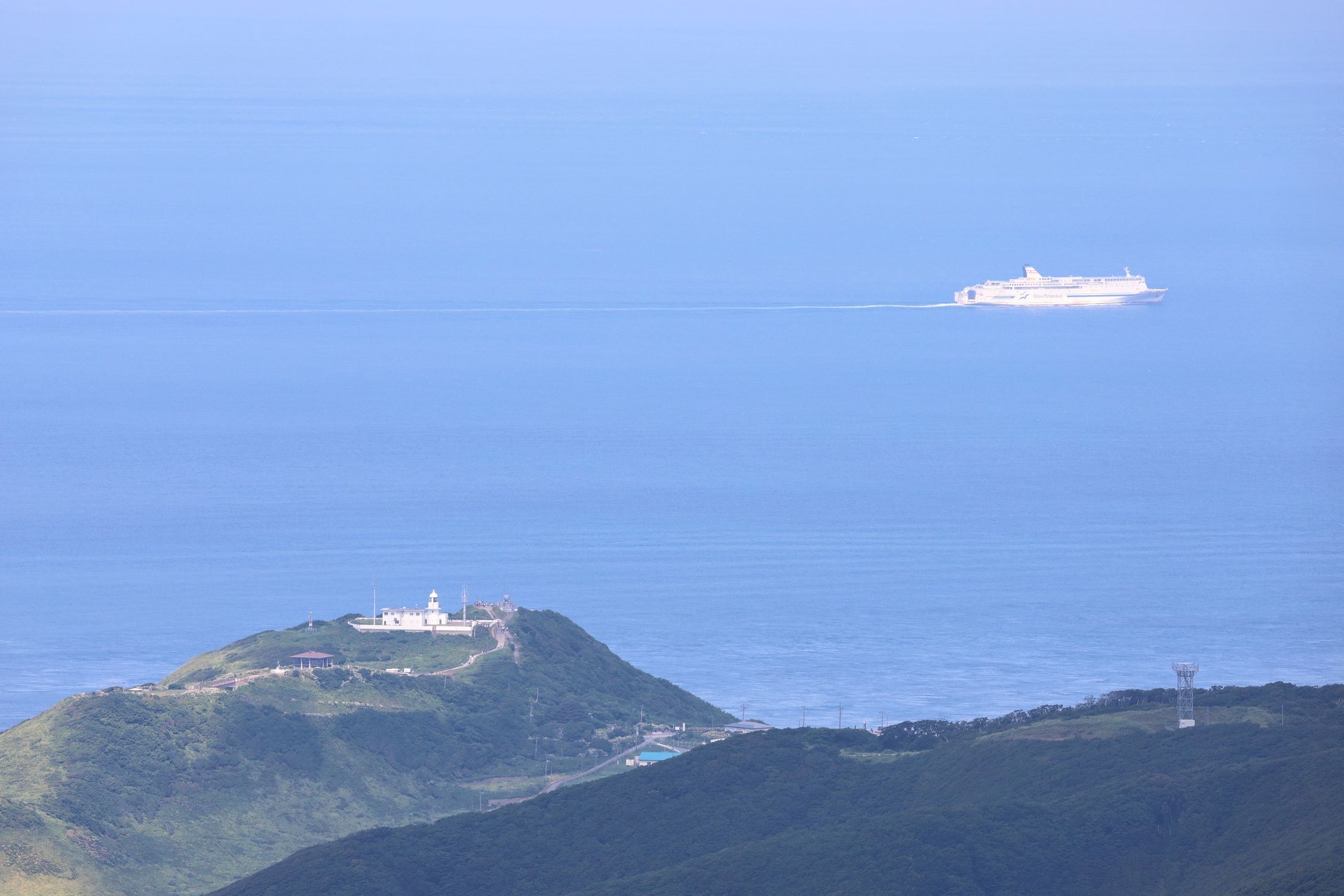 （真作）海霧降る龍飛岬への道 龍飛岬 | 青森びいき