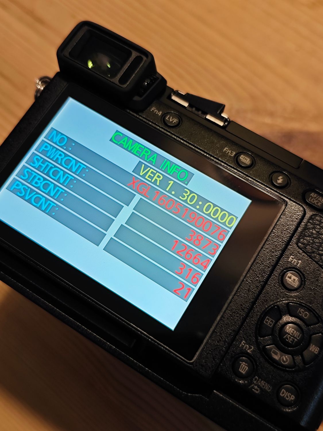 ◇ シャッター回数 | LUMIXコミュニティ