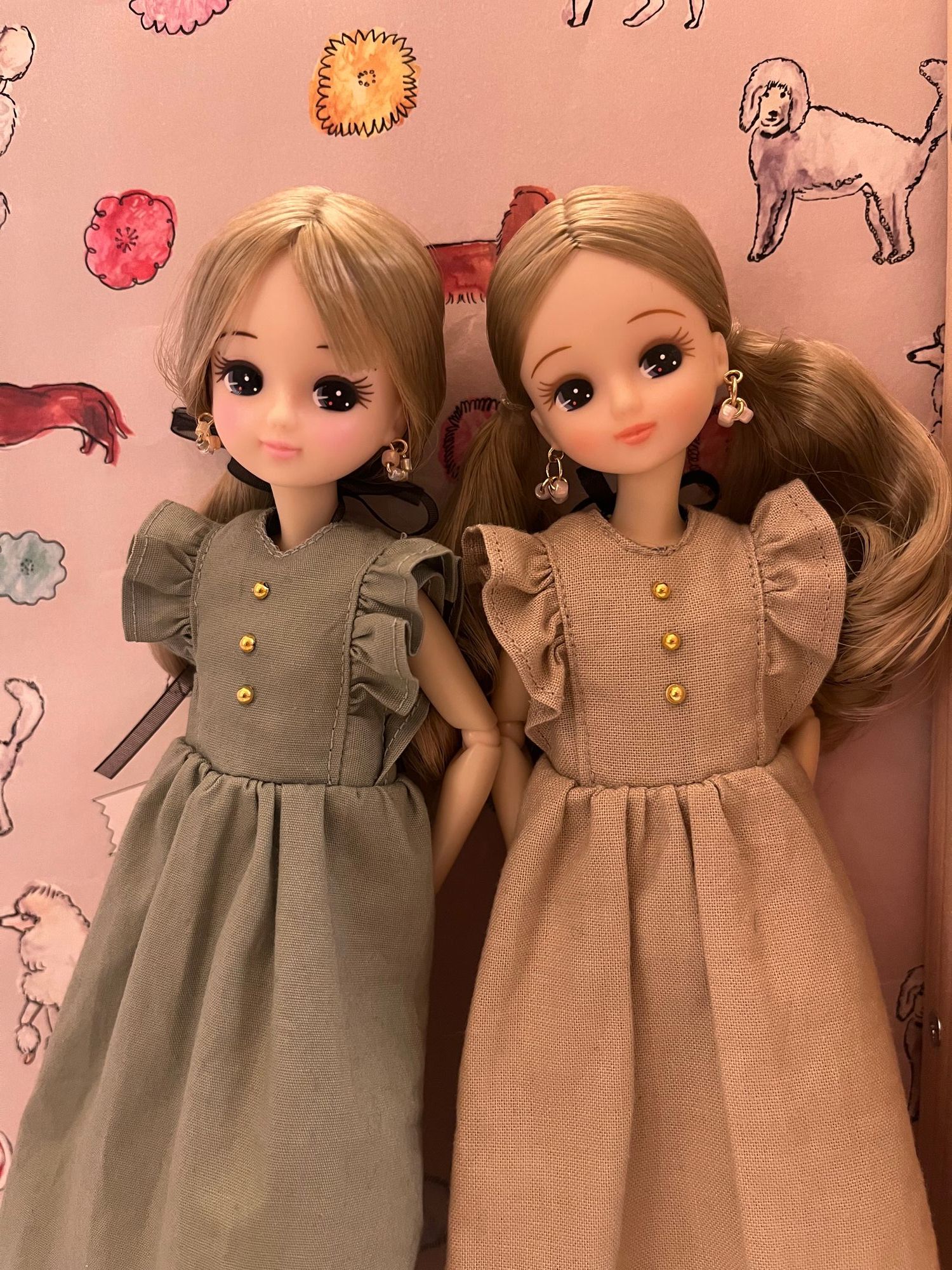 日本橋リカちゃんの髪を結ってみました＆三ノ宮リカちゃんとの双子
