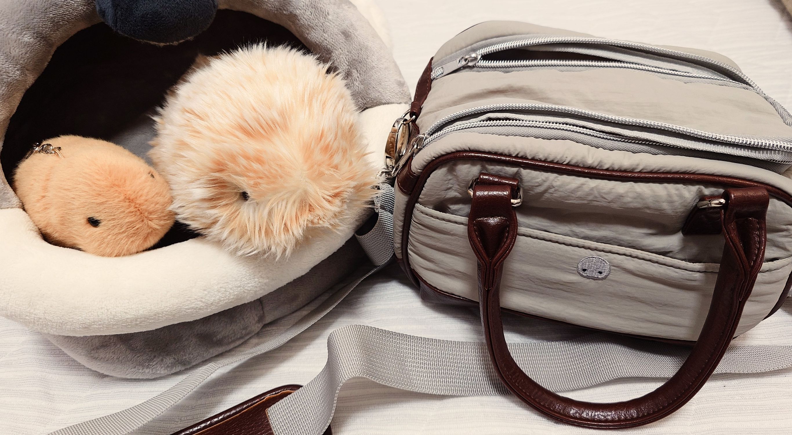 新品、未開封♥　モフリン　お出かけバッグ　ネイビー お出かけバック購入 | Moflinひろば