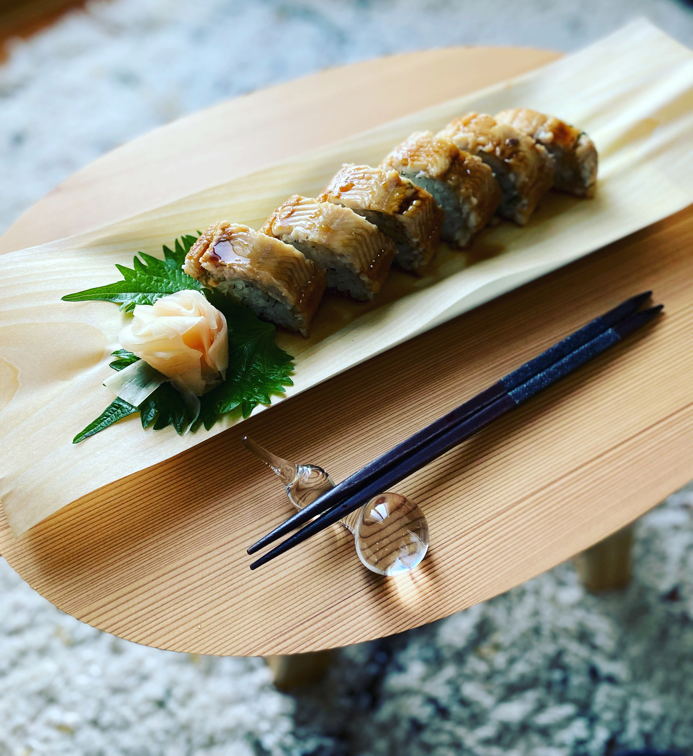 ホットクック部 煮穴子で棒寿司