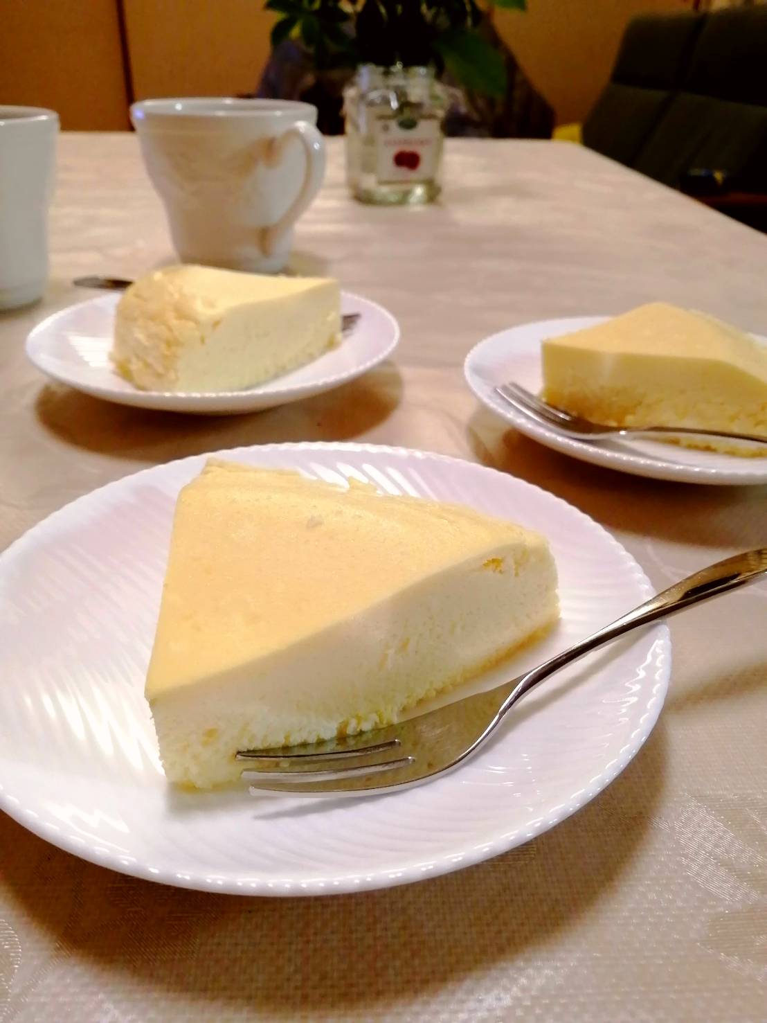 ホットクック部 とろけるスフレチーズケーキ 成功です