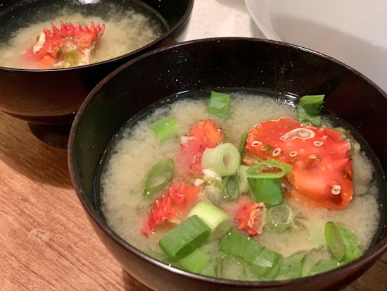 ホットクック部 花咲蟹のかに汁 味噌汁 ホットクック部 花咲蟹のかに汁 味噌汁