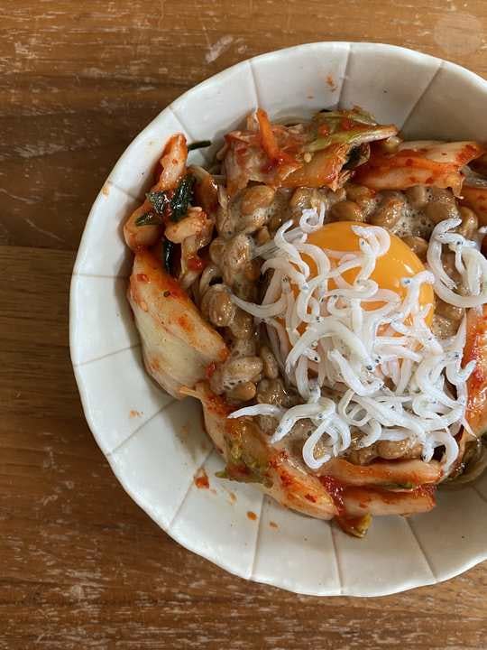 Base Food Labo 納豆キムチそば Base Food Labo 納豆キムチそば