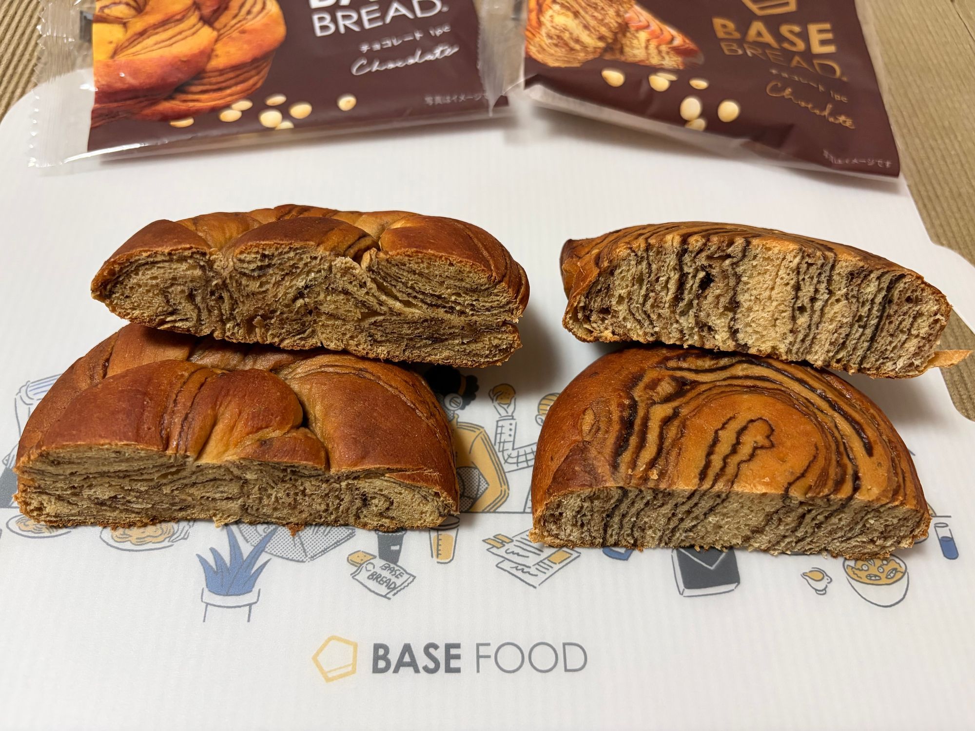 BASE BREADチョコレート新旧食べ比べ | BASE FOOD Labo